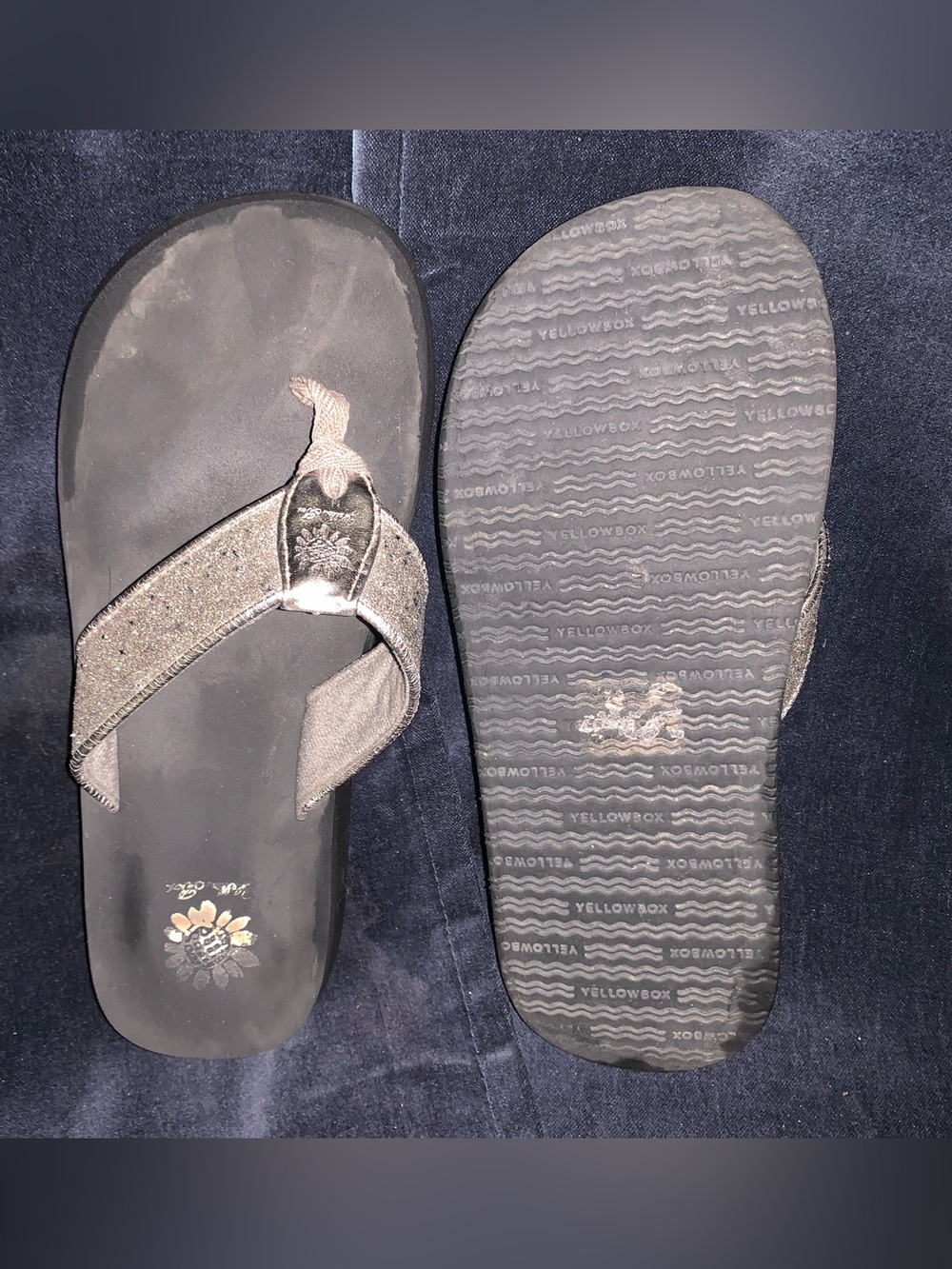 Yellow Box sandals. - Picture 2 of 5